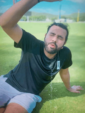 Rohit Sharma outdoor training