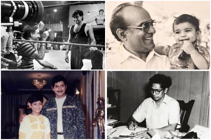 India film stars with their fathers