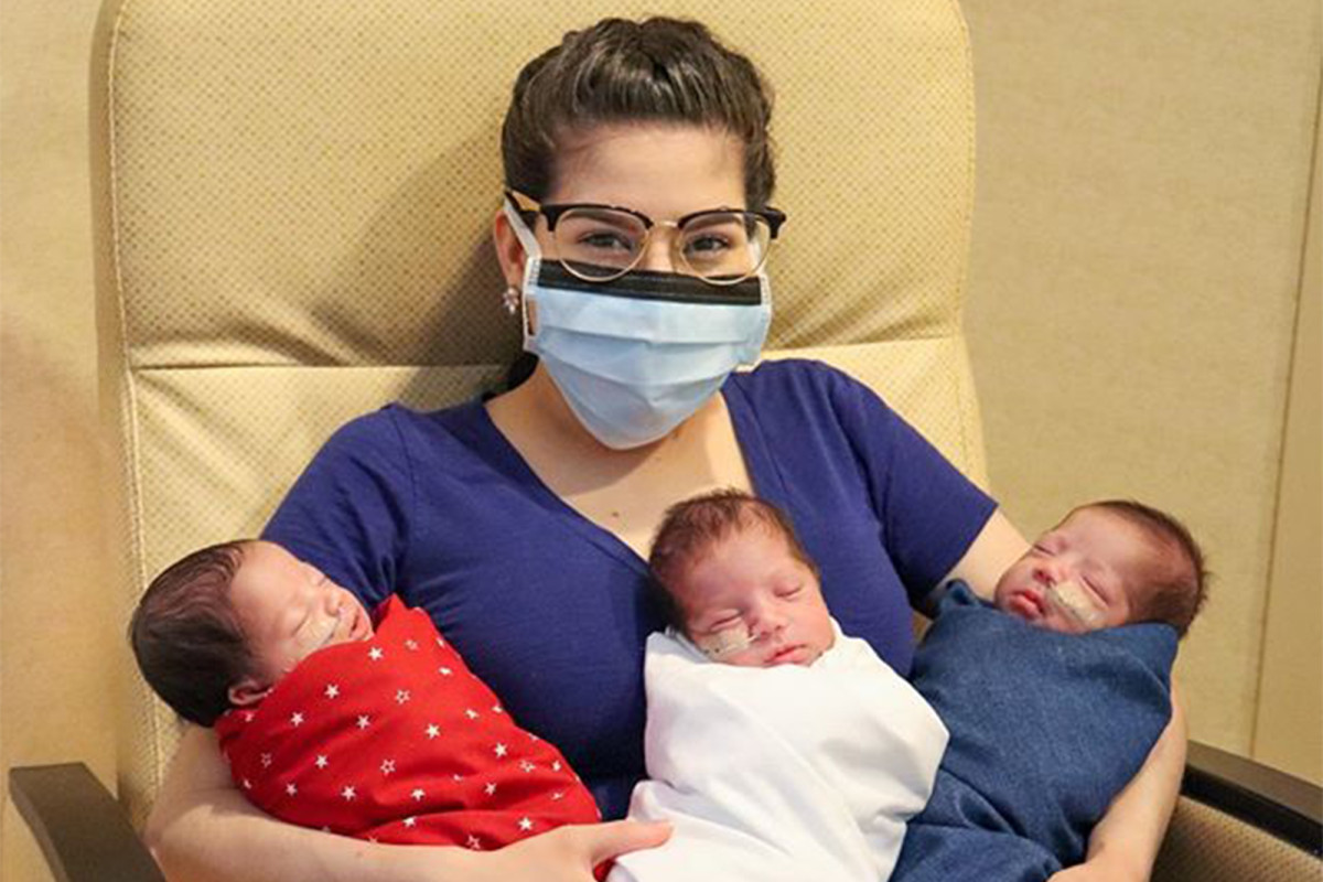 Texas woman beats coronavirus — then delivers healthy triplets