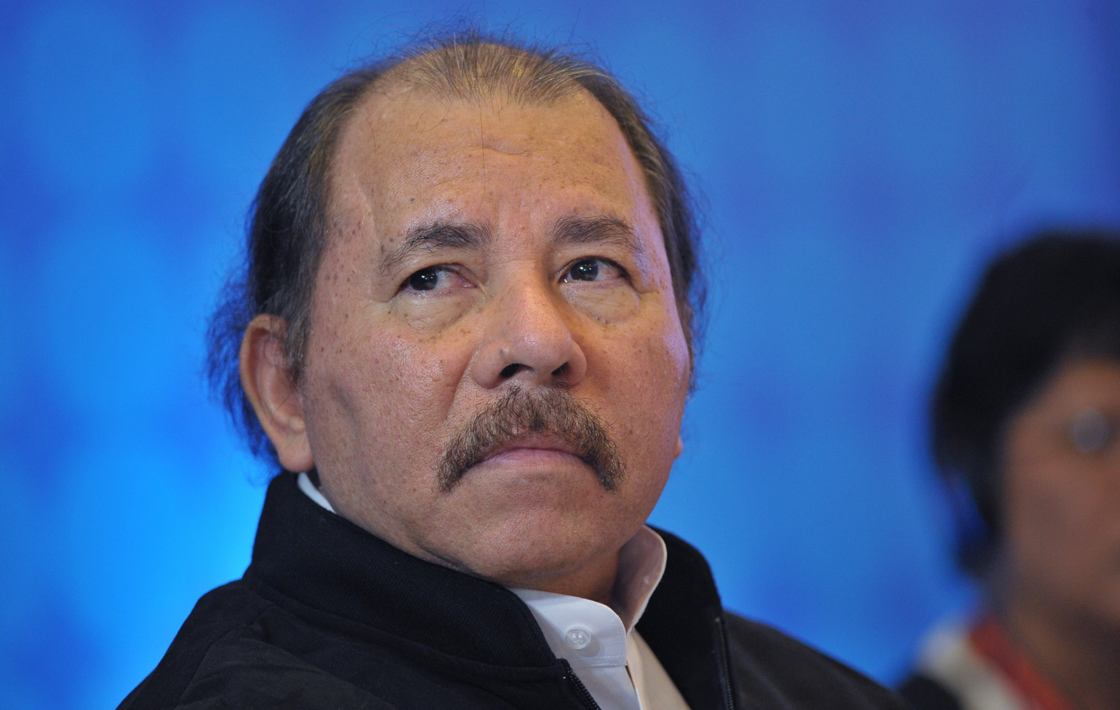 Nicaraguan President Daniel Ortega attends a meeting in Panama City on April 10, 2015.