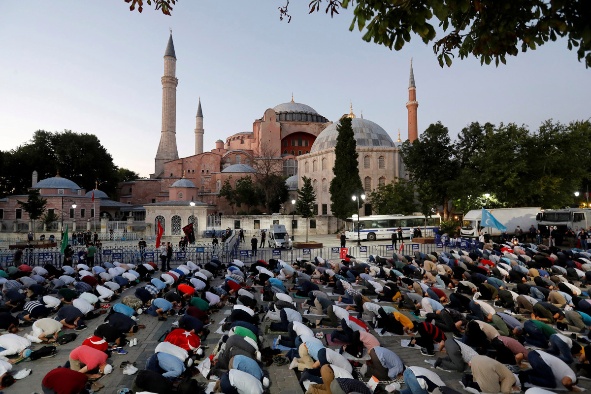 Turkey President Erdogan formally makes Hagia Sophia a mosque