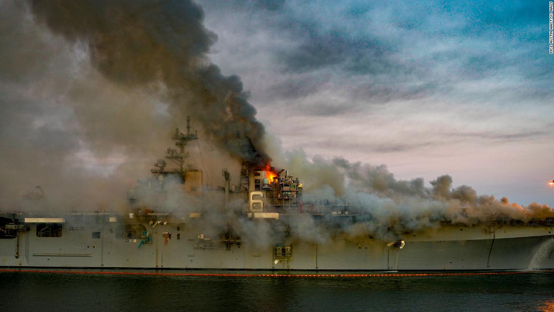 USS Bonhomme Richard: Ship fire could hinder the US Navy's Pacific fleet for years