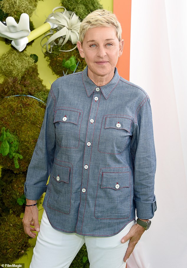 Accusations: In recent months, Ellen has been accused of racism, bullying, as well as fostering a 'toxic environment' behind the scenes of her hit talk show; Ellen pictured in 2019