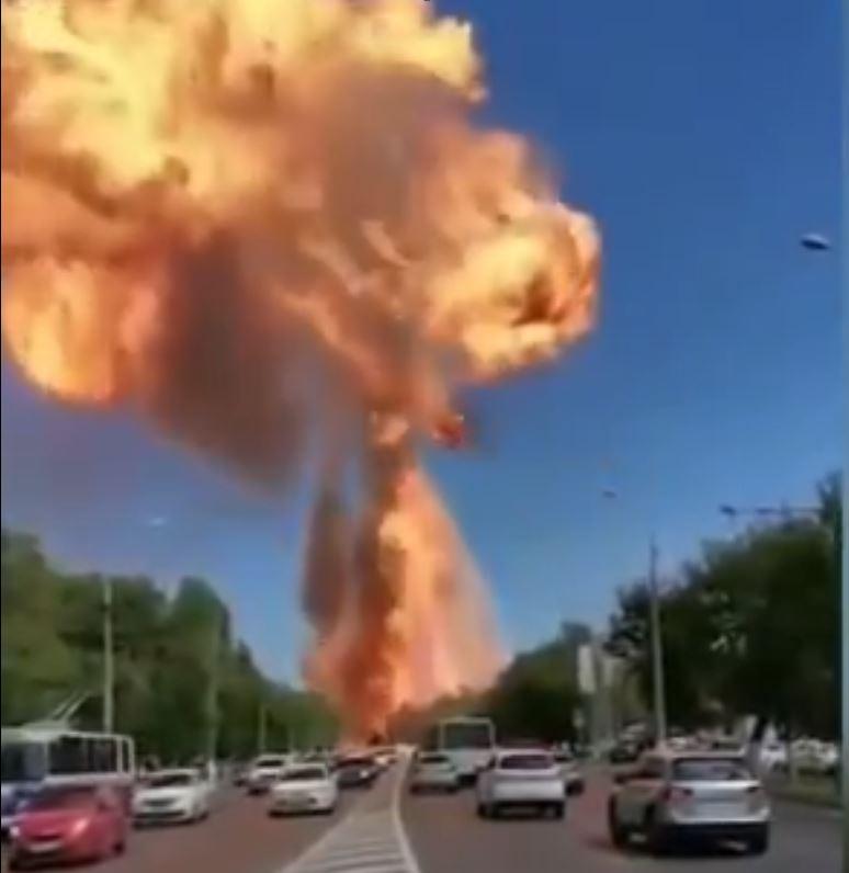 Massive explosion at gas station rocks Russia, 13 people injured