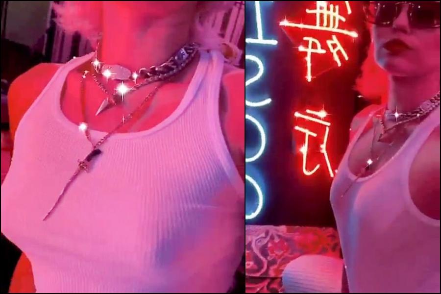 Miley Cyrus goes braless in a sheer white top; teases her next single [Watch]