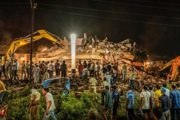 Building collapses in India's Maharashtra state, dozens feared trapped