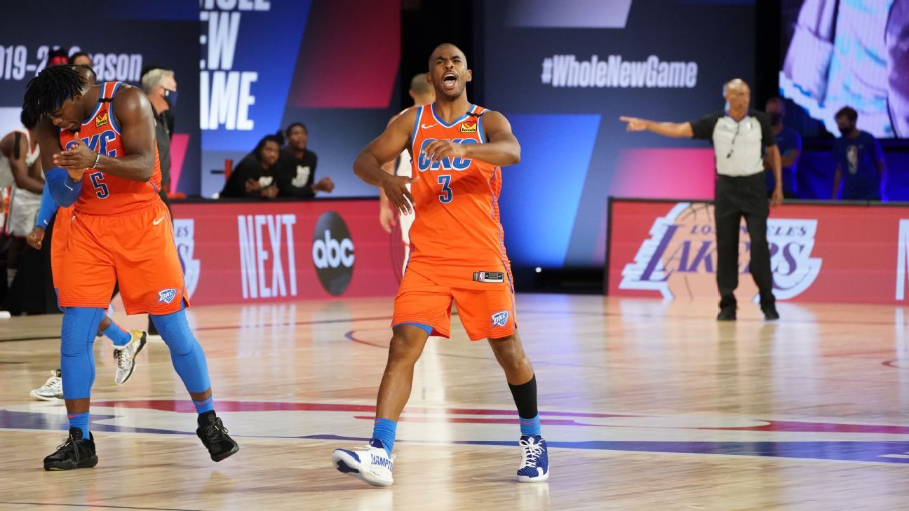 Soon after shouldering blame for 2- gap, Chris Paul comes via in clutch for  Thunder