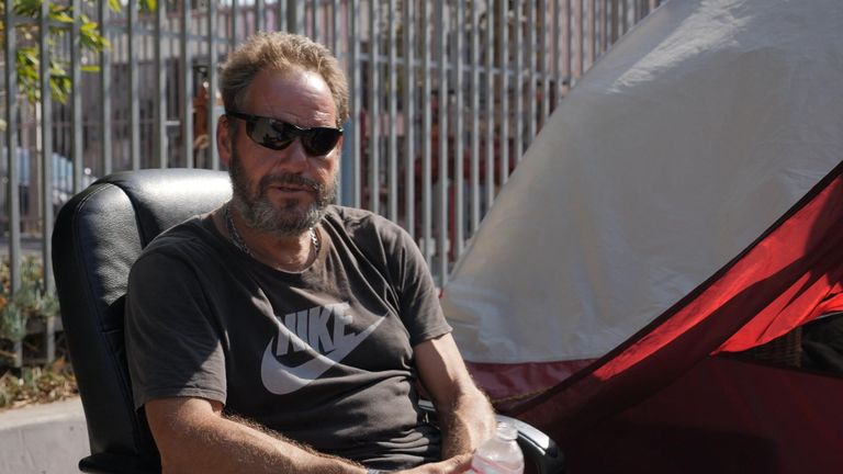 Scott Campbell had a mortgage but now lives in a tent