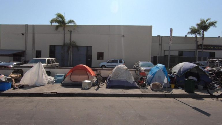 Homelessness has increased in the Californian city over the past year