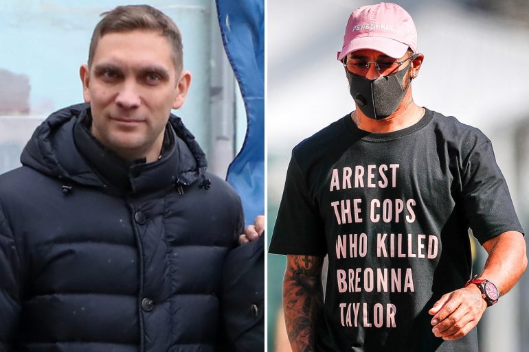 Former F1 rival Vitaly Petrov has accused Lewis Hamilton's Briona Taylor and Black Lives Matter of being "too much".