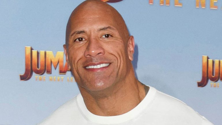 Dwayne Johnson tore an electric gate off a wall so it wasn't too late for work.