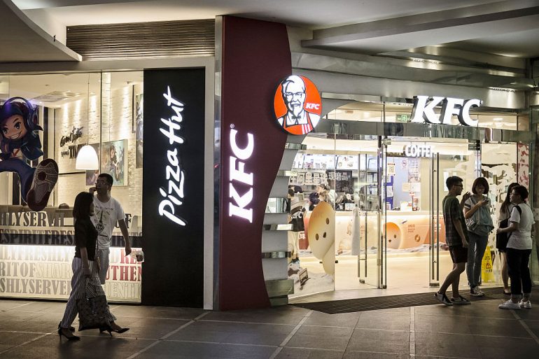 In the second listing, Yum China shares started trading in Hong Kong