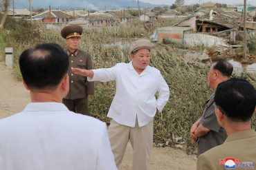 Kim Jong Un fired a high-ranking official during a tour of the hurricane-affected areas