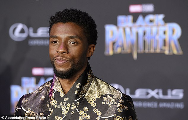Sadness: Six days after his home in Los Angeles, Chadwick Boseman was buried near his South Carolina hometown, according to his death certificate.