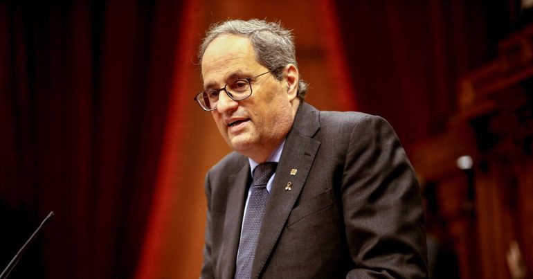 Spanish court bans Catalan leader Quim Tora