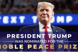 The Nobel Peace Prize spells out Trump's campaign in a fundraising ad