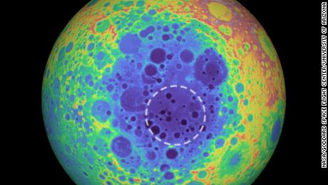 A large mass is included in the center of the moon, and astronomers are not sure what it is 