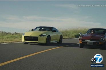 The new Nissan Z sports car pays homage to the original Datsun 240Z