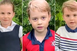 Fans George, Charlotte and Louise speak on camera as they question David Attenborough