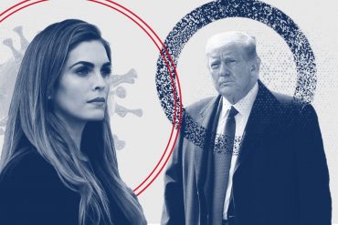 Donald Trump and his aide Hope Hicks
