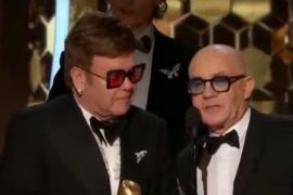 Bernie Toppin mocks Rod Stewart during Rocker's feud with Sir Elton John