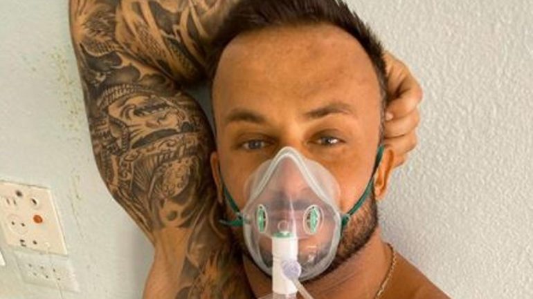 Dmitriy Stuzhuk was hospitalised after he tested positive for coronavirus (Dmitriy Stuzhuk Instagram )