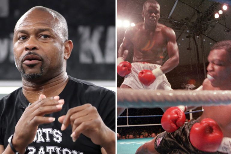 Buster Douglas, who shocked the world against Mike Tyson in 1990, predicts the legendary fight with Roy Jones Jr.