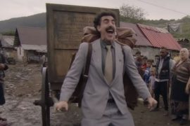 Donald Trump is not a fan of British comic Sacha Baron Cohen. Pic: Borat 2/Amazon Prime Video