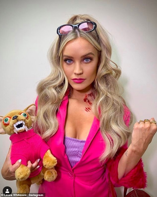 Strange!  New team captain Laura Whitmore (35) was also legally transformed into Blonde's Elle Woods at Celeb Juice on Thursday.