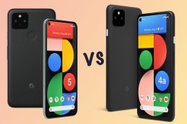 Compared to Google Pixel 5, Pixel 4A 5G and Pixel 4A