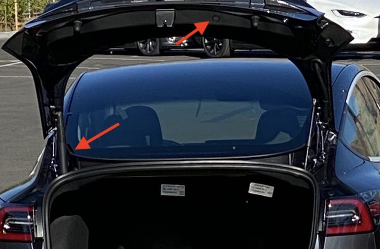 Take a look at the Tesla Model 3 'Refresh' powered lift gate first