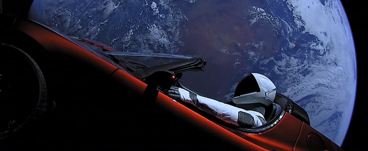 Tesla Roadster and Starman make their first close-up approach to Mars