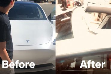 The family says the roof of the Tesla Model Y exploded on the way home from the dealership.