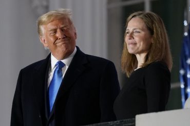 Trump praises 'important day' as Amy Connie Barrett is sworn in before US Supreme Court
