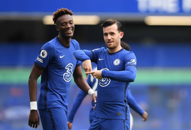 Ben Chilwell celebrates his first Chelsea goal against Crystal Palace