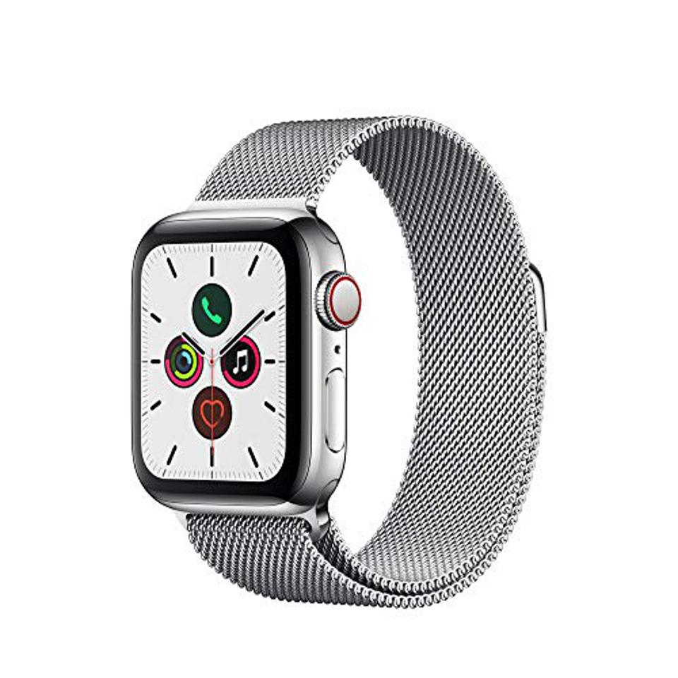 Apple Watch Series 5 (GPS + Cellular, 40mm) - Stainless steel case with Milanese loop