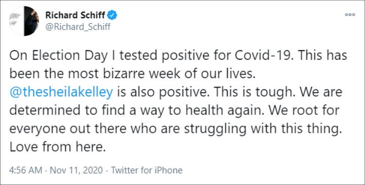 Richard Schiff's Twitter post