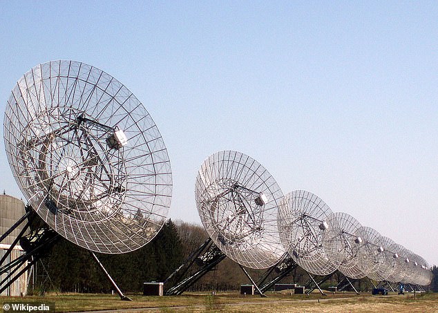 After logging in for 522 hours of observation, a small team of telescopes in the Netherlands (pictured) received a 'dramatic and unexpected signal'