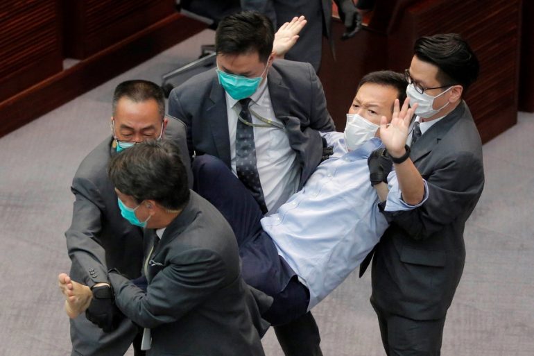 Former pro-democracy lawmakers arrested in Hong Kong