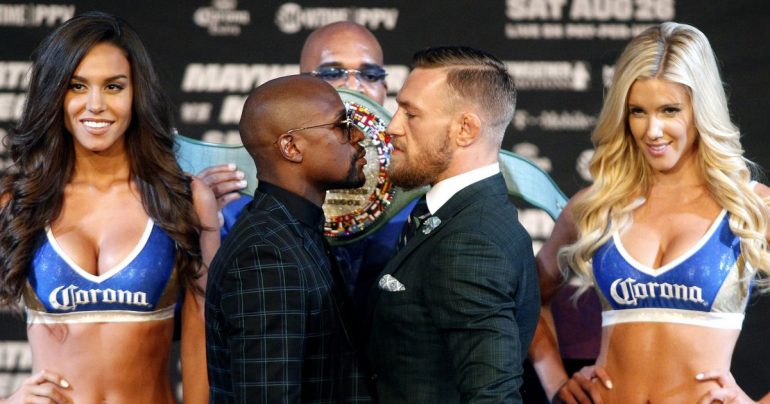 On social media, Android Mayweather called him B *** m