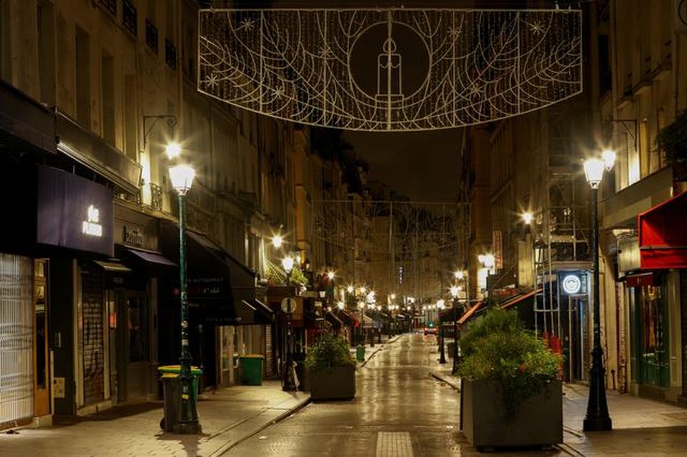 An empty street is pictured in the district of Montorgue, October 30, 2020, in Paris, France, as the national lockdown begins as part of Covid-19 measures to combat the second wave of corona virus disease.  - Reuters image