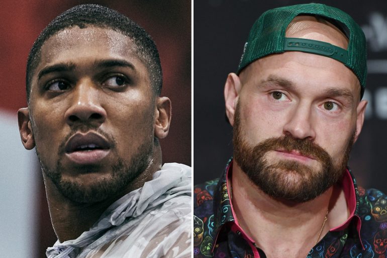 Anthony Joshua says he was 'just playing' with Tyson Fury about the management offer and that his heavyweight opponent is 'Nibbled'