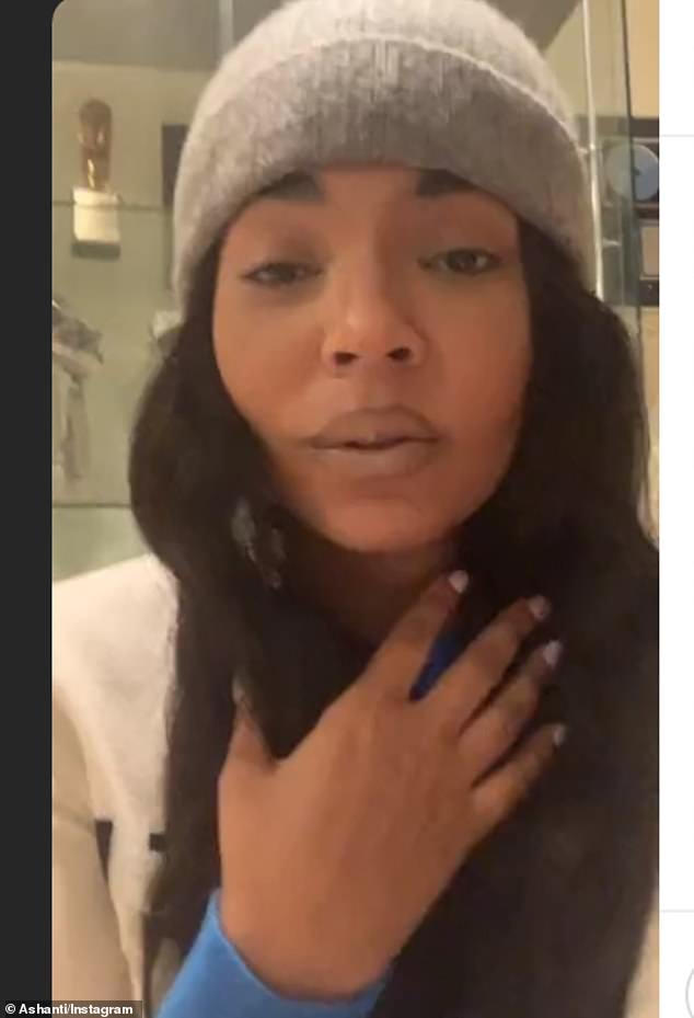Shortly after: Ashanti took part in an Instagram live video in which she chatted with Cole