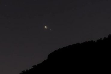 The Jupiter-Saturn conjunction from Antalya looks like this