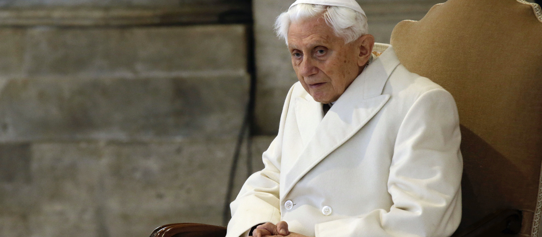 Benedikt XVI. bei einer Veranstaltung im Vatikan.