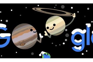 Google Doodle Spotlight on Jupiter and Saturn's best combination