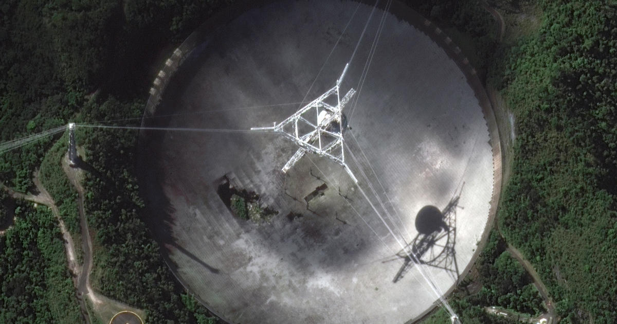 Iconic Arecibo Observatory Radio Telescope crashes after cable breaks

