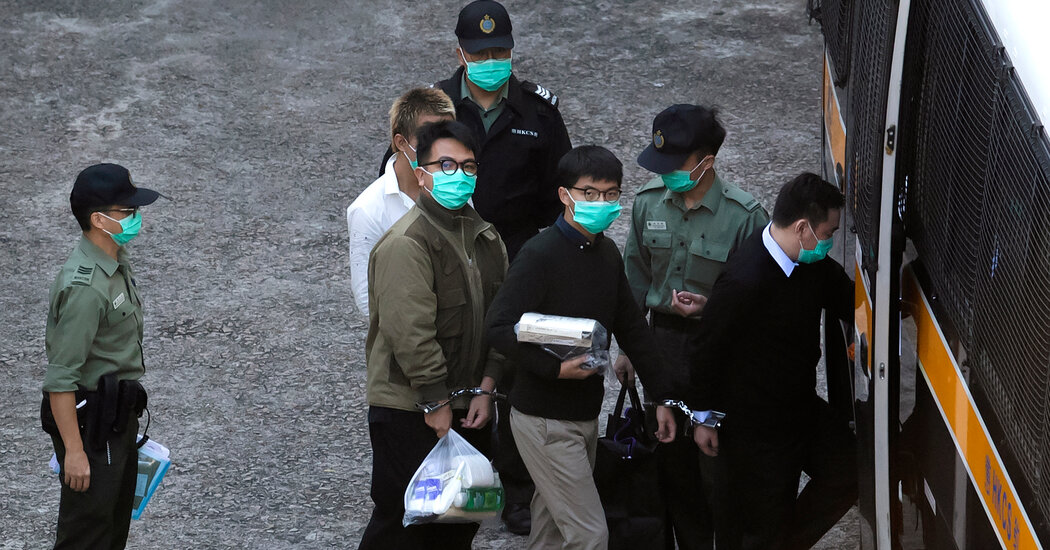 Joshua Wong, Agnes Chand and Ivan Lam were sentenced in Hong Kong

