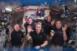 The astronauts at the RSS space station are on holiday to celebrate Christmas