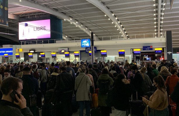 The last-minute flight from London was prepared for 'hundreds' of Irish passengers